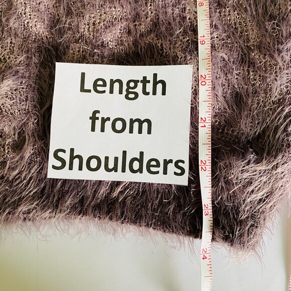 NWT Nine West Fuzzy Soft Brushed Knit Purple Pullover Fluffy Sweater Sz M - Picture 8 of 12